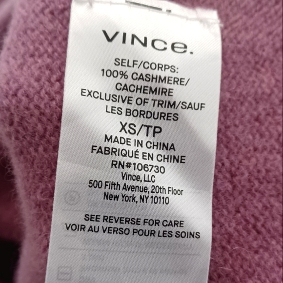 Vince 100% Cashmere Amarena Seamless Turtleneck Sweater - Picture 12 of 14
